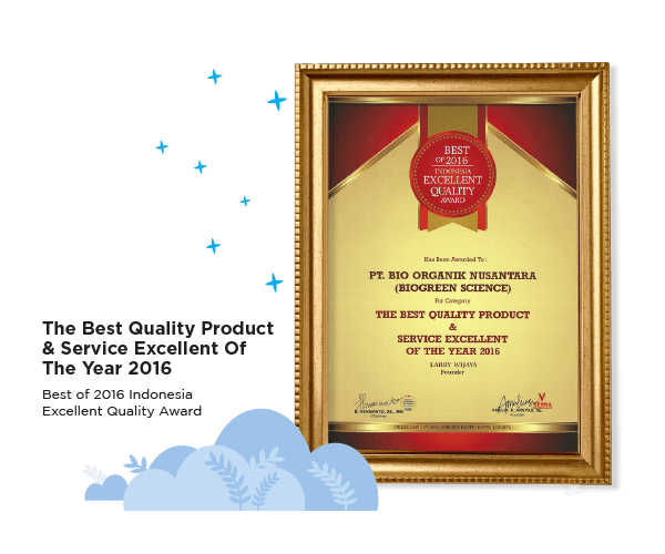 Best Quality Product & Service Excellent of The Year 2016